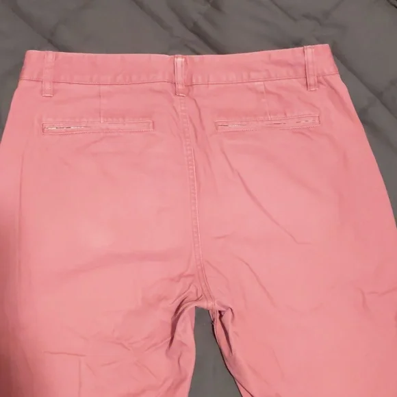 Bonobos 31/32 Pink Flat Front Slim Straight Mid Rise Chino Pant Khaki - Picture 6 of 8